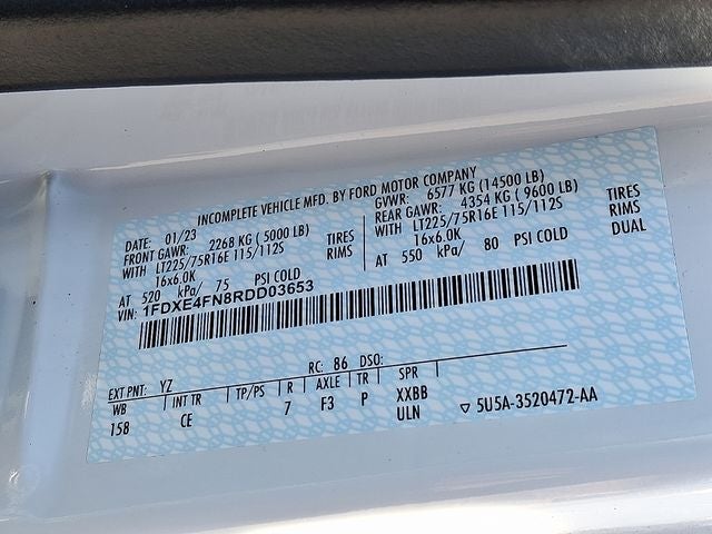 2024 Ford E-450SD 14' BOX TRUCK DRW