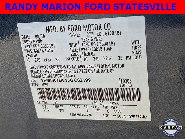 2018 Ford Explorer XLT