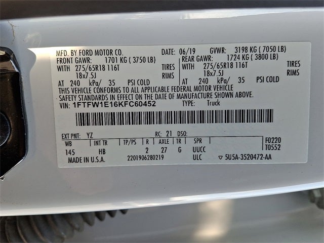 2019 Ford F-150 Lariat