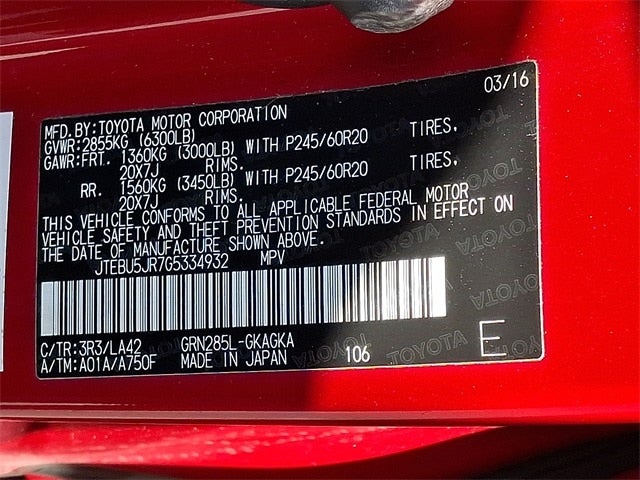 2016 Toyota 4Runner Limited