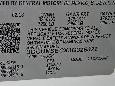 2018 Chevrolet Silverado 1500 LTZ 2LZ