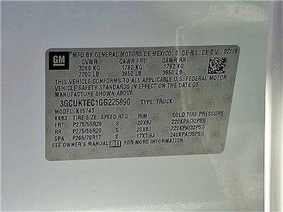 2016 Chevrolet Silverado 1500 High Country