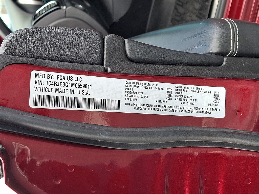 2021 Jeep Grand Cherokee 80th Anniversary 4x2