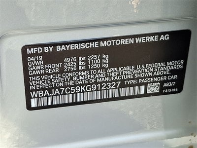 2019 BMW 5 Series 530i xDrive