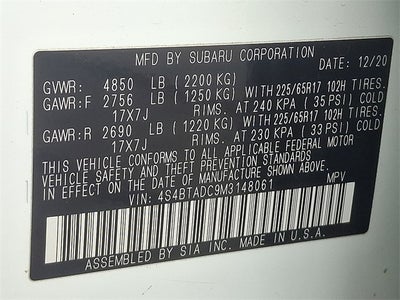 2021 Subaru Outback Premium