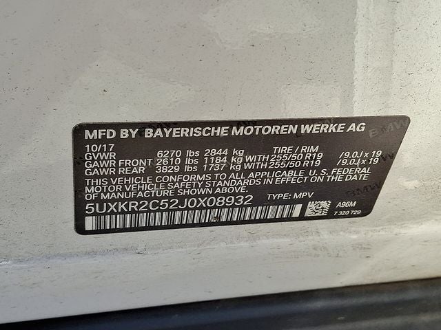 2018 BMW X5 sDrive35i