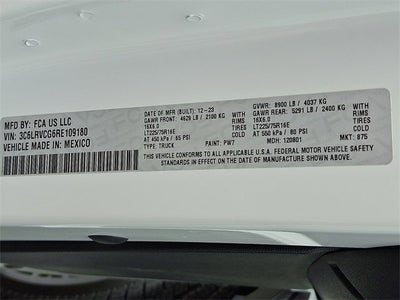 2024 RAM ProMaster Cargo Van Tradesman