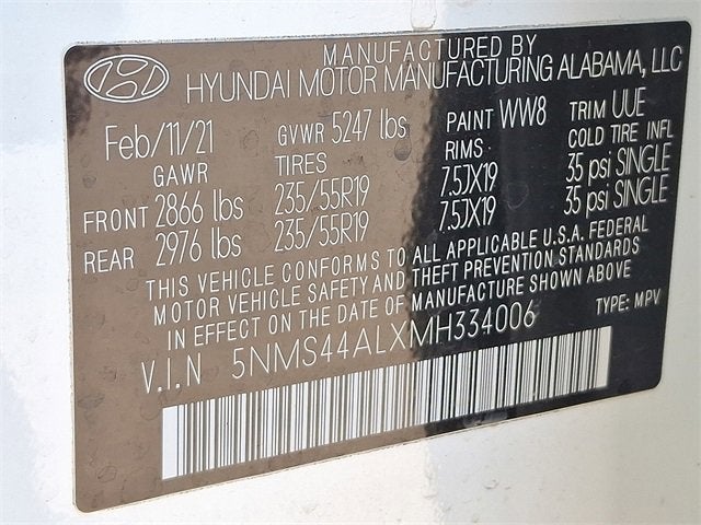 2021 Hyundai Santa Fe Limited