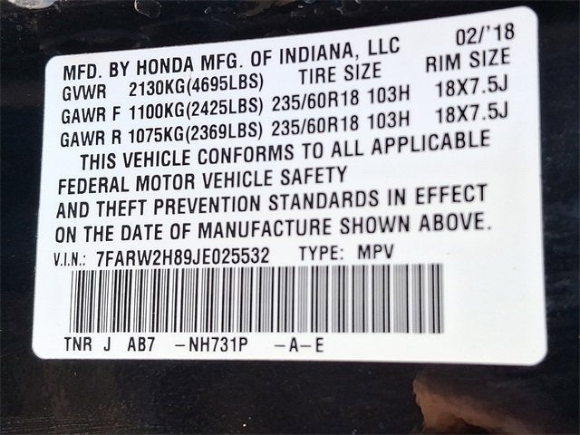 2018 Honda CR-V EX-L