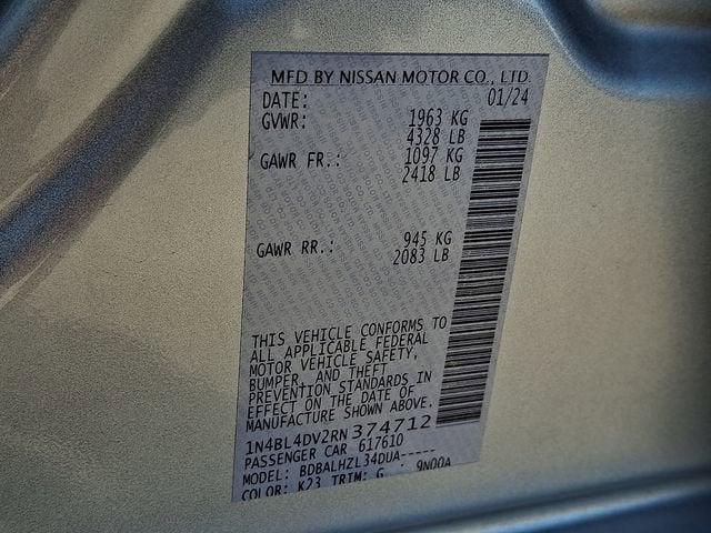 2024 Nissan Altima 2.5 SV