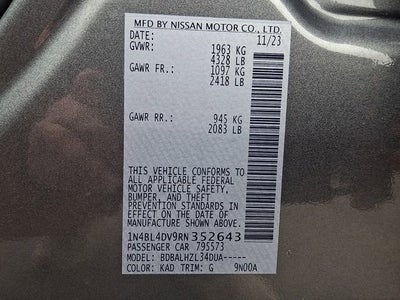 2024 Nissan Altima SV FWD