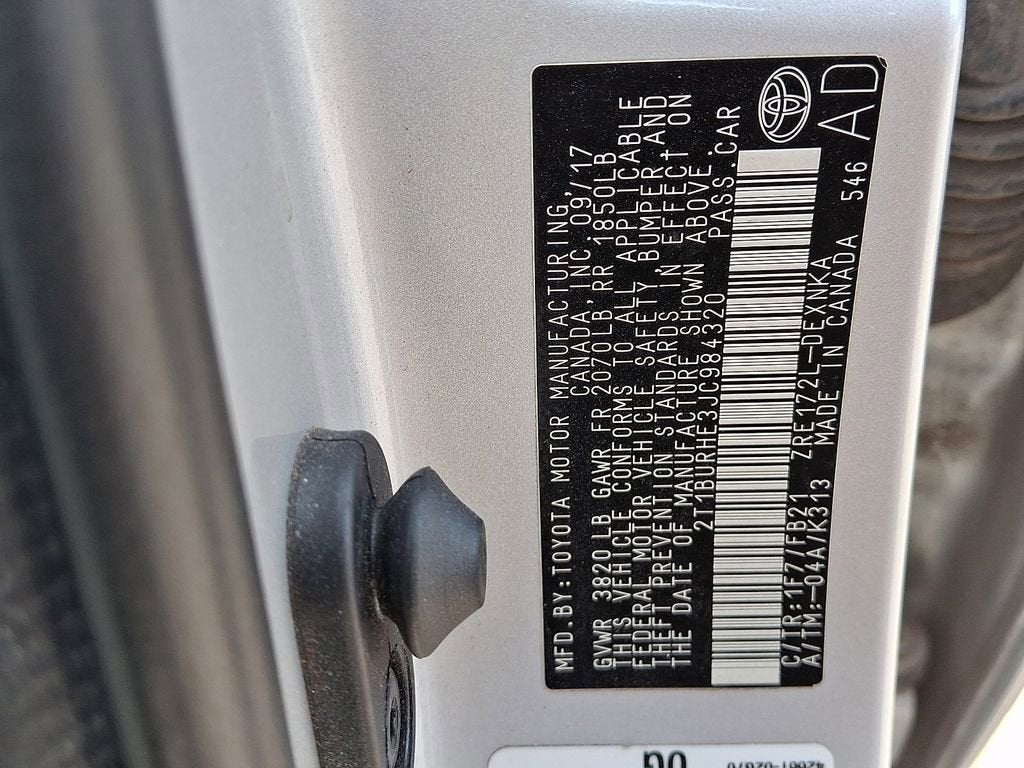 2018 Toyota Corolla L