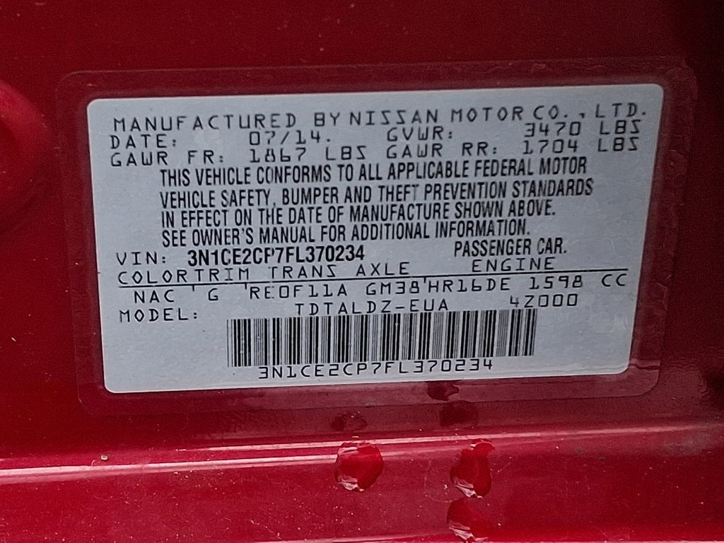 2015 Nissan Versa Note S