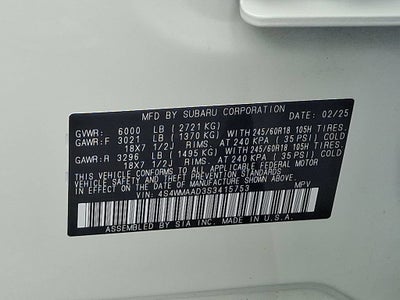 2025 Subaru Ascent Premium