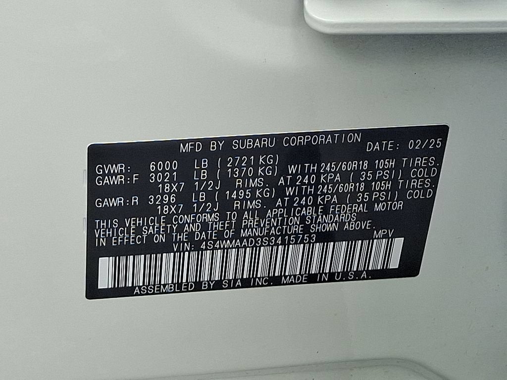 2025 Subaru Ascent Premium