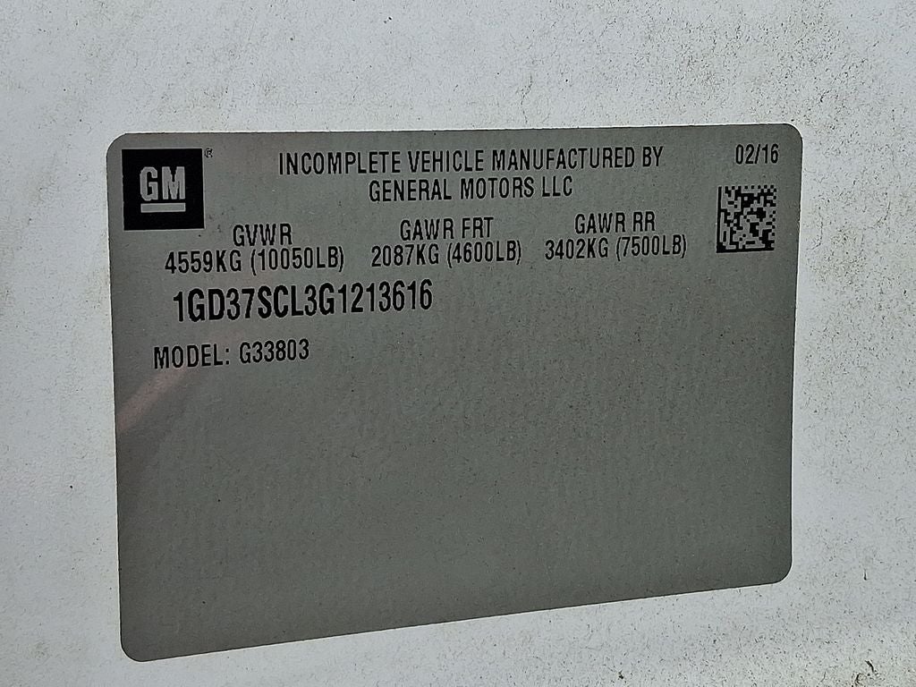 2016 GMC Savana 3500 Diesel