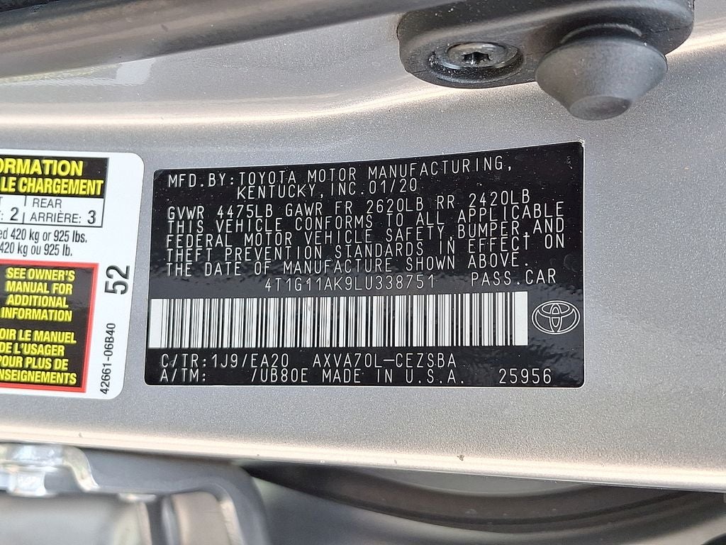 2020 Toyota Camry SE