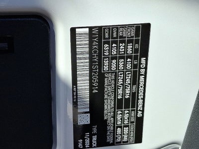 2025 Mercedes-Benz Sprinter 2500 Cargo 170 WB High Roof